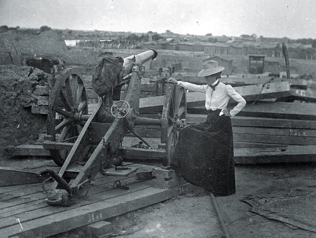 Lou Henry Hoover Chinese Cannon 1900 HistoryNet