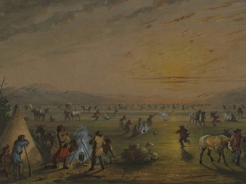 Catching Up Alfred Jacob Miller 1837 Fur Traders