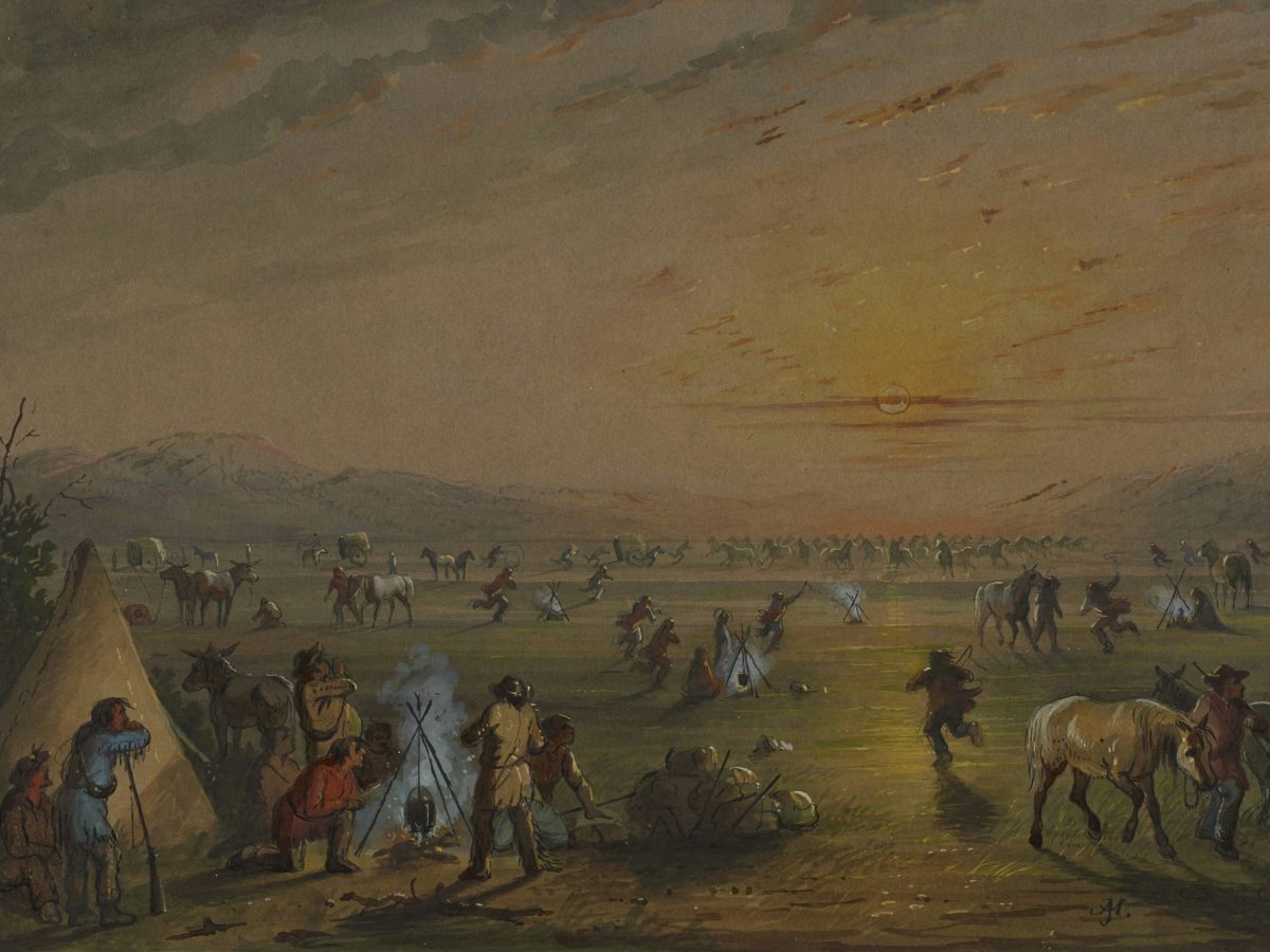 Catching Up Alfred Jacob Miller 1837 Fur Traders