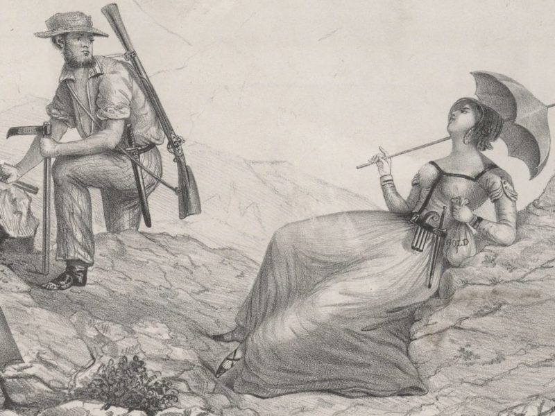 New York Girl in the Fields of California