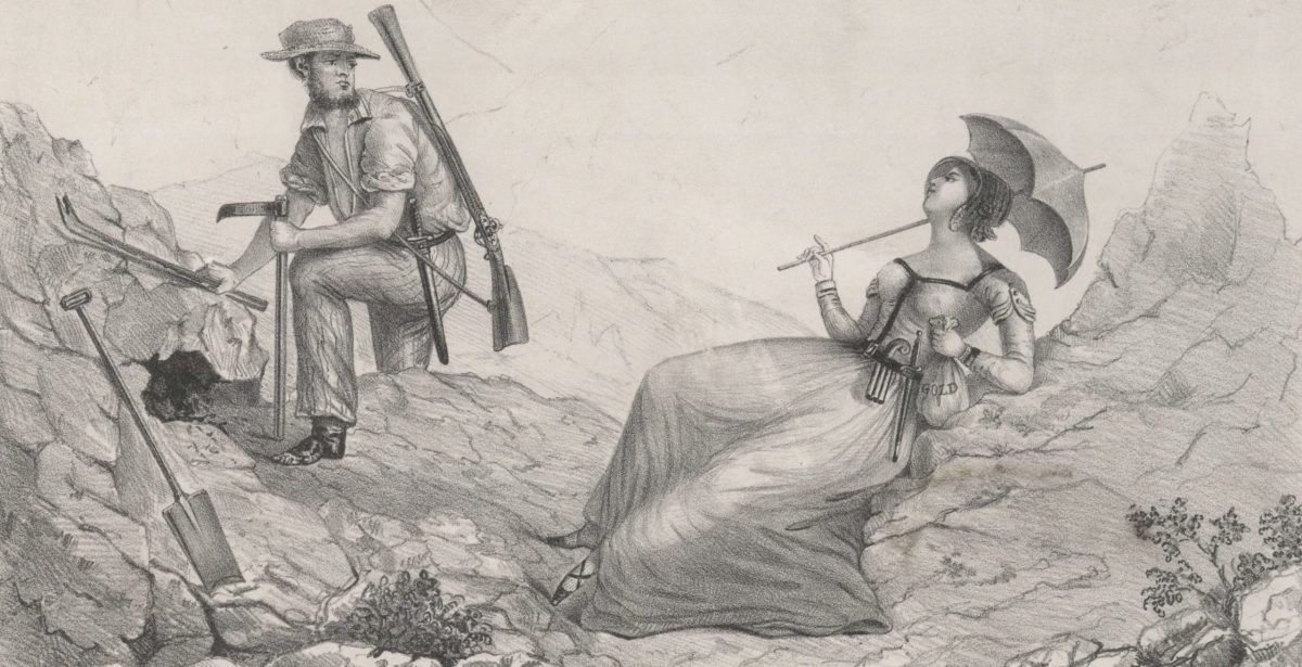 New York Girl in the Fields of California