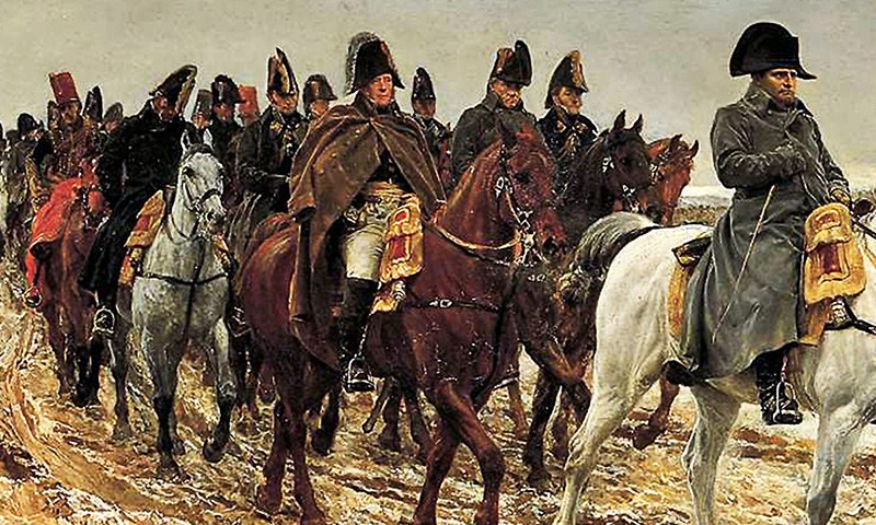 Napoleon retreats from Laon