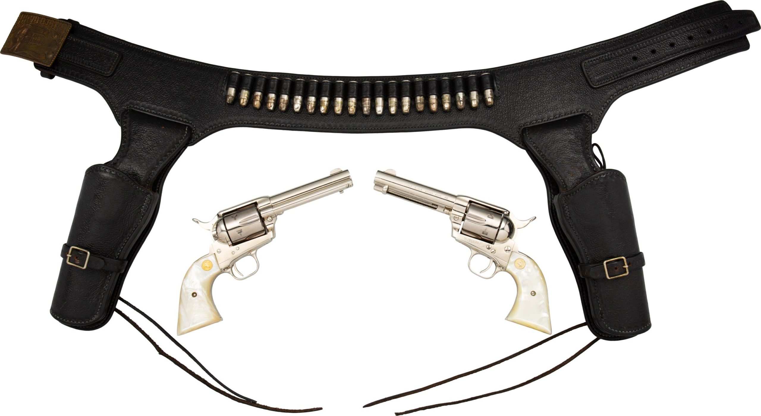 Wild West Hip Gun Belt Holster Old Western Cowboy Leather Pistol