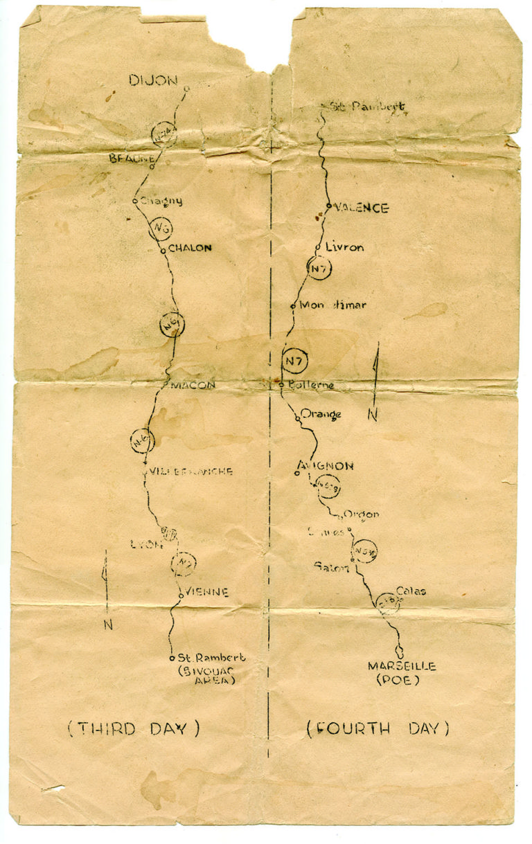 Footlocker: Army Strip Map from the 100th Infantry Division