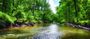 Rock Creek runs through the Gettysburg battlefield. Photo By Melissa A ...