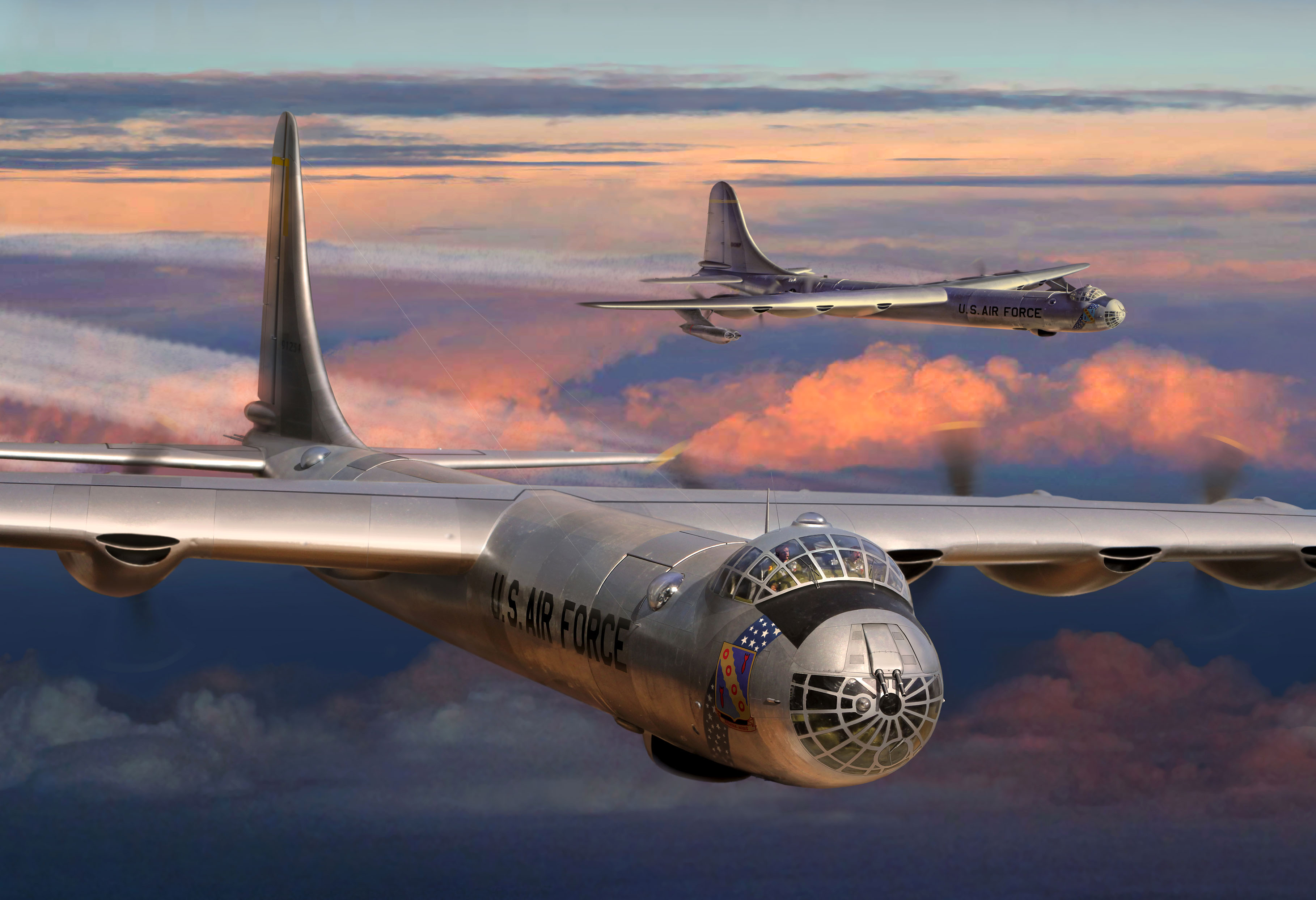 CONVAIR B-36 Peacemaker Long-Range Strategic Heavy Bomber Aircraft
