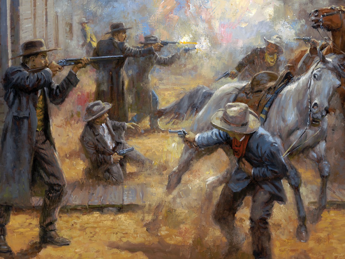 Tombstone Turmoil painting by Andy Thomas