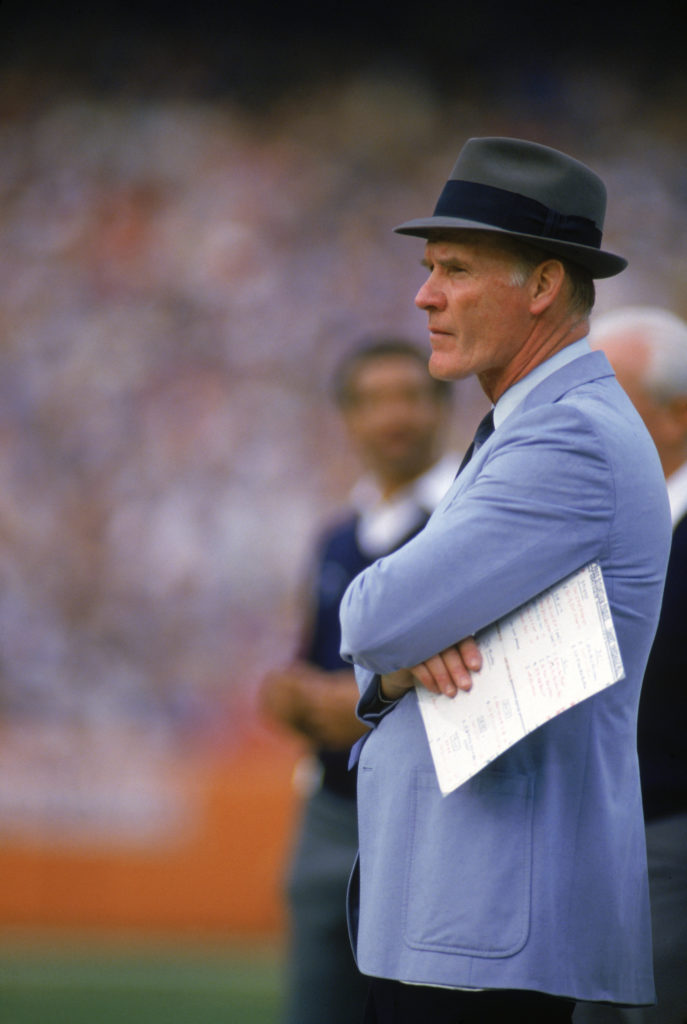 High powered trio plot Giant strategy defense coach Tom Landry