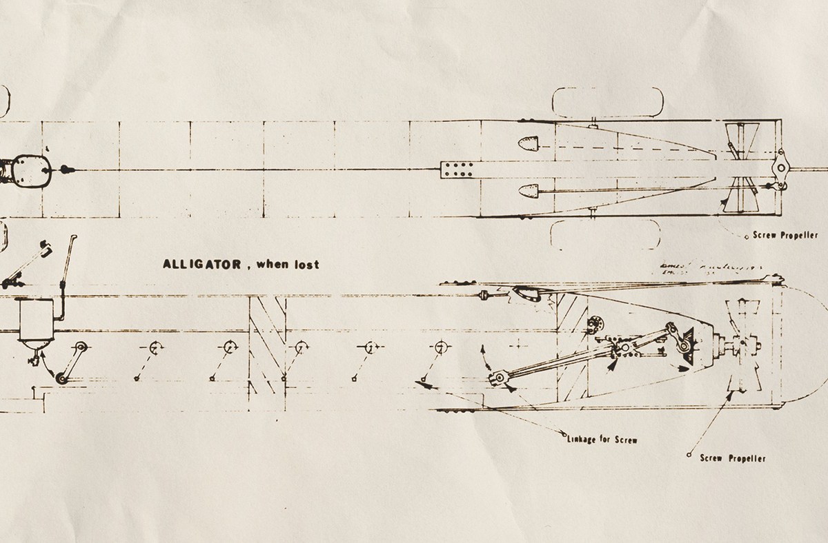Diagram of USS Alligator