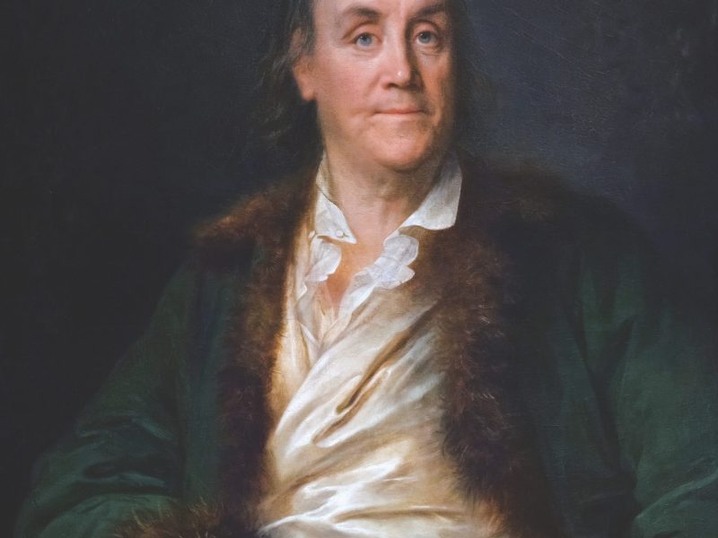 Benjamin Franklin, portrait by Anne-Rosalie Bocquet Filleul