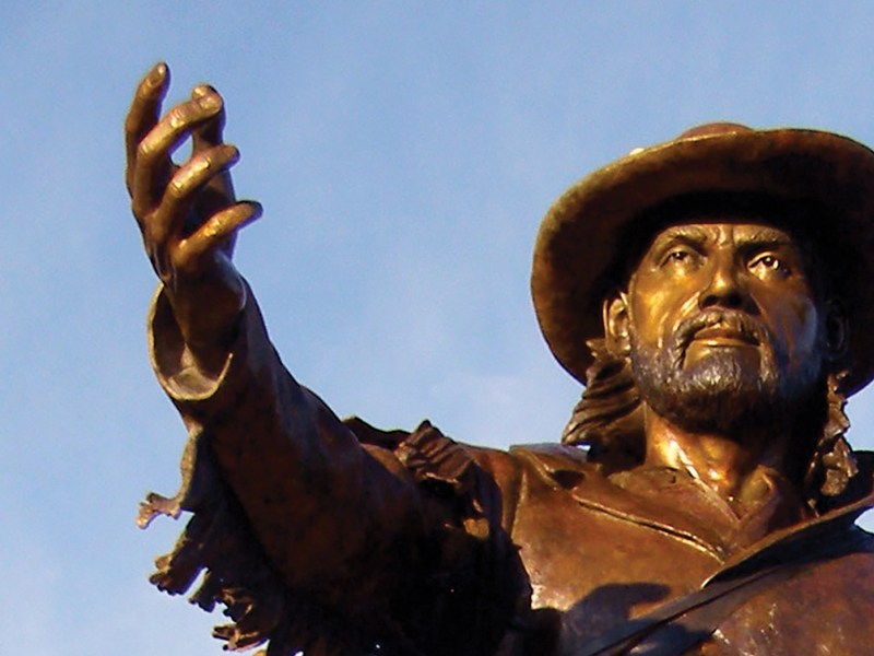 Jim Bridger statue at Wyoming's Fort Bridger State Historic Site