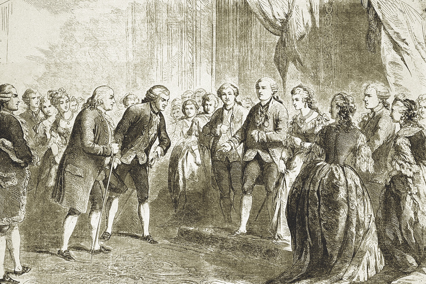 Franklin Above At The Court Of King Louis Historynet 