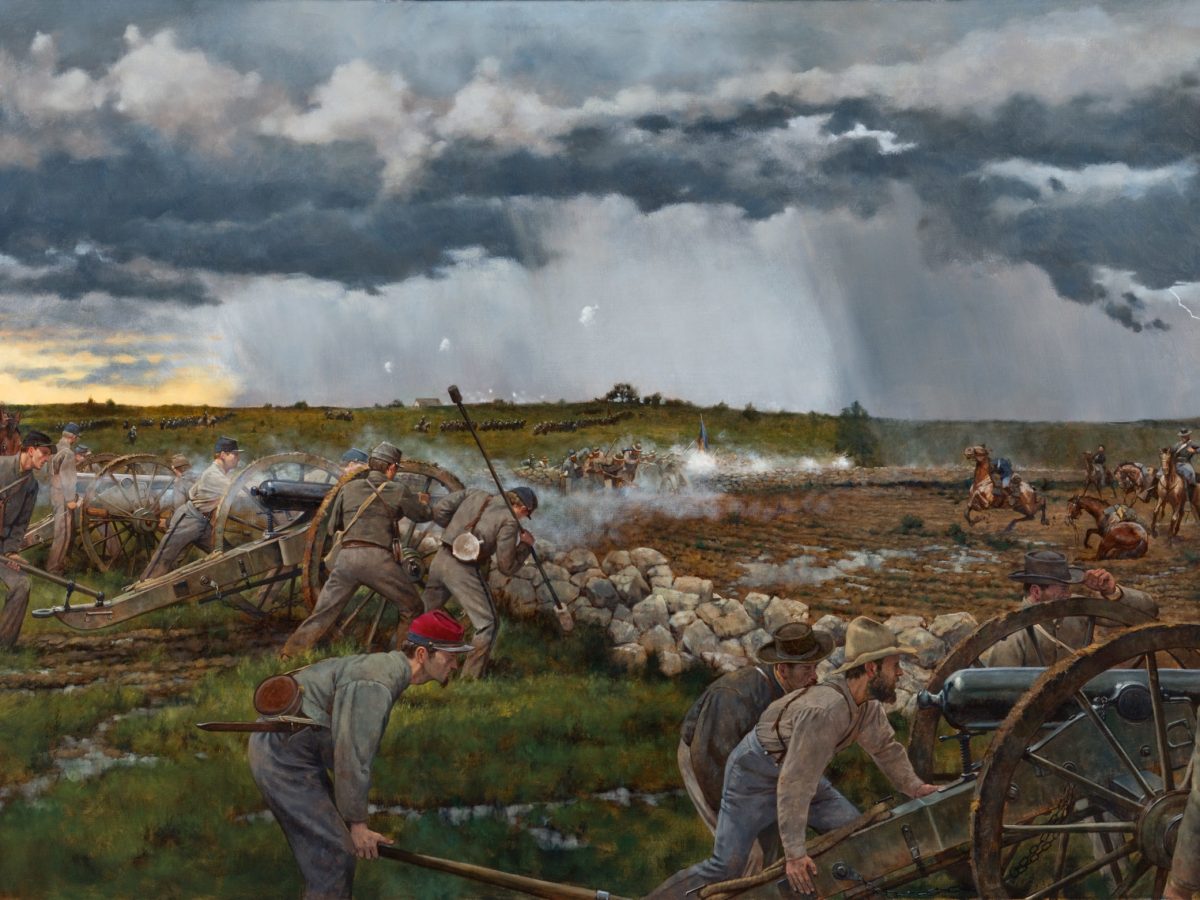 VMI cadets fire cannons at the Battle of New Market