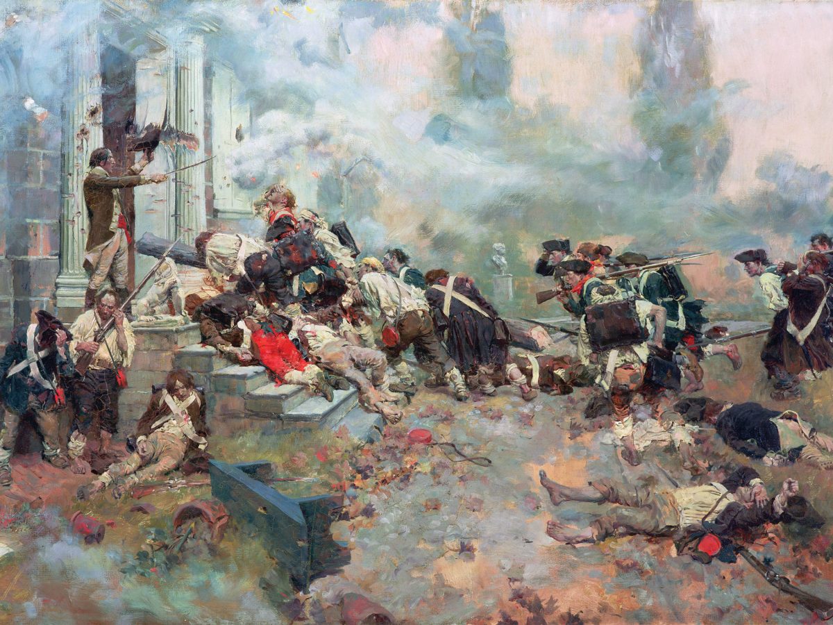 American assault on Cliveden, Germantown, Pa.