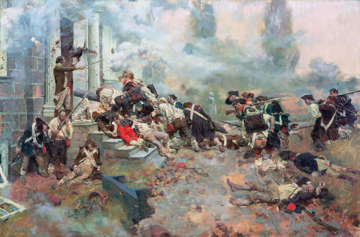 American assault on Cliveden, Germantown, Pa.