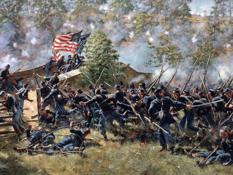 Union 9th Corps troops at Burnside Bridge