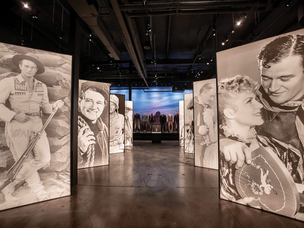 Main gallery of the John Wayne An American Experience Museum in Fort Worth Texas