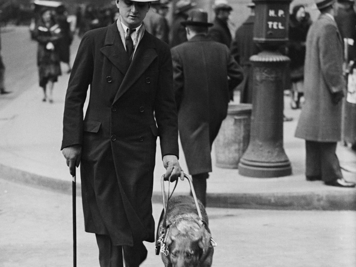 Morris Frank and Buddy the guide dog