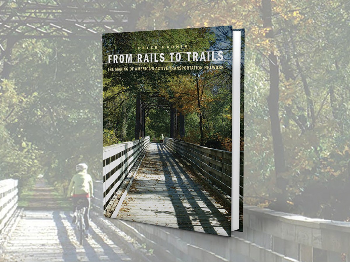 The Making of America’s Active Transportation Network book cover with background art.