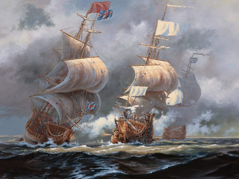 English and French vessels clash in Hudson Bay