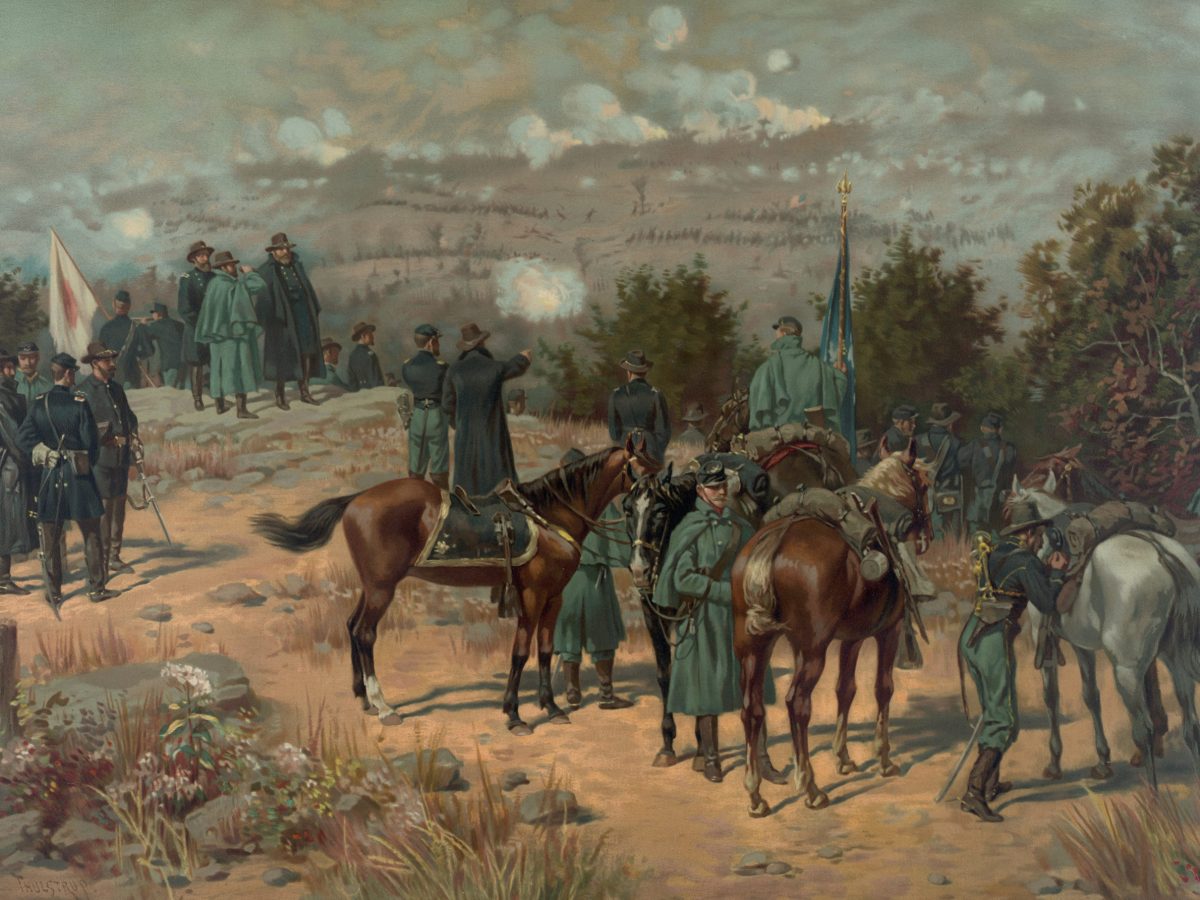 Grant watches Missionary Ridge attack