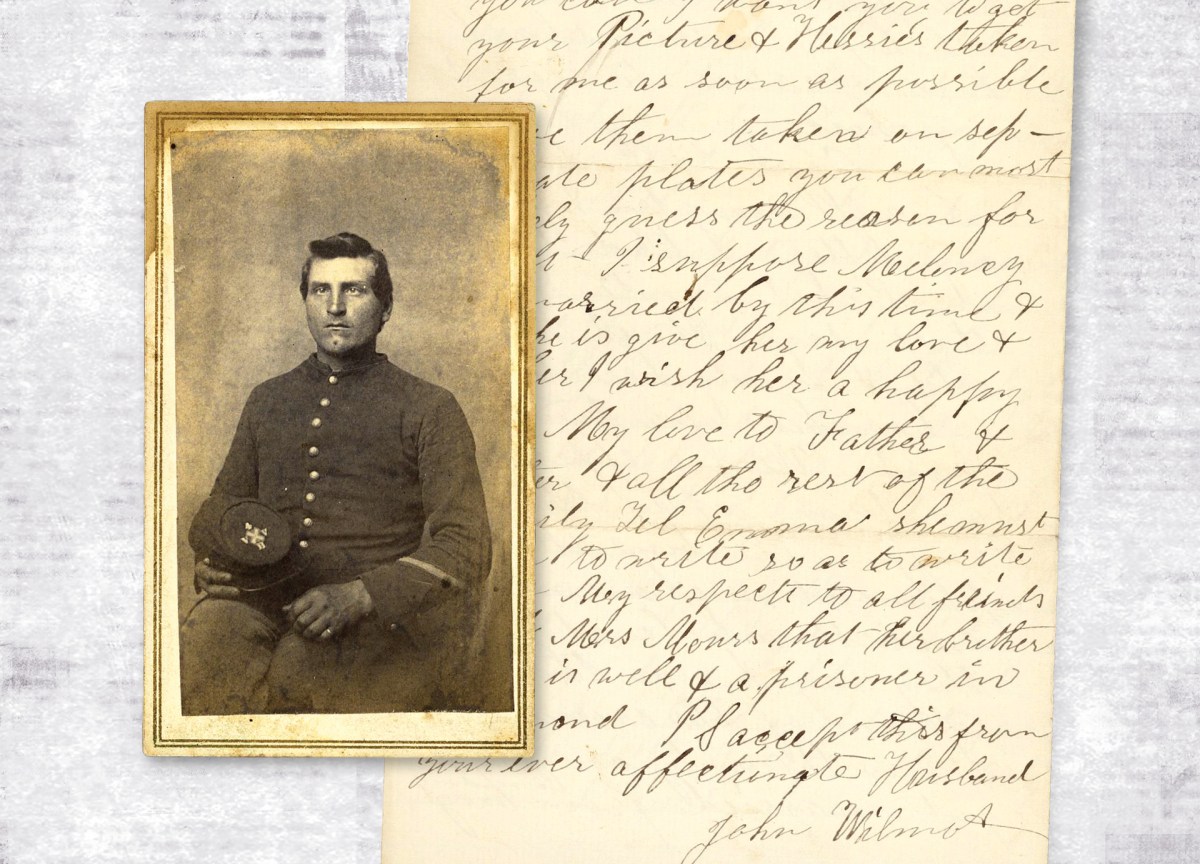 John Wilmot CDV and letter