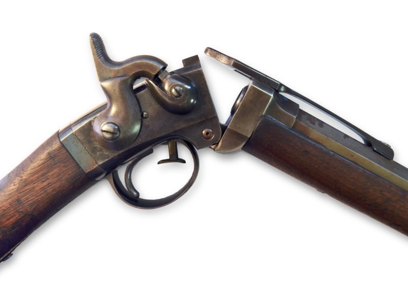 Smith carbine, open for loading