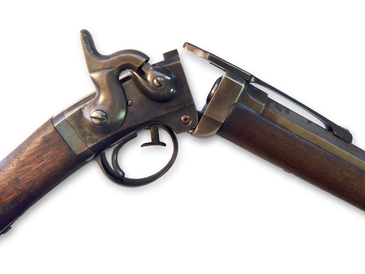 Smith carbine, open for loading