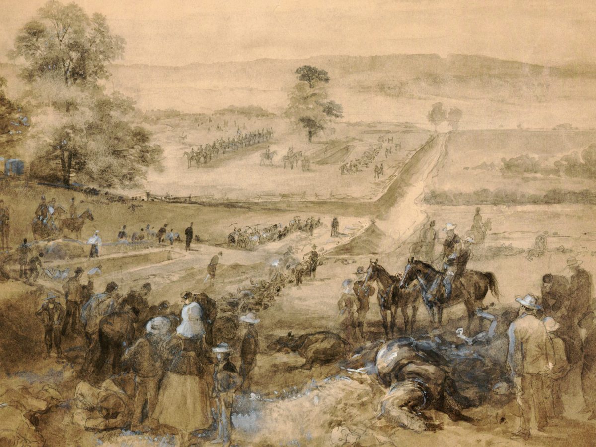 Burials on Antietam battlefield