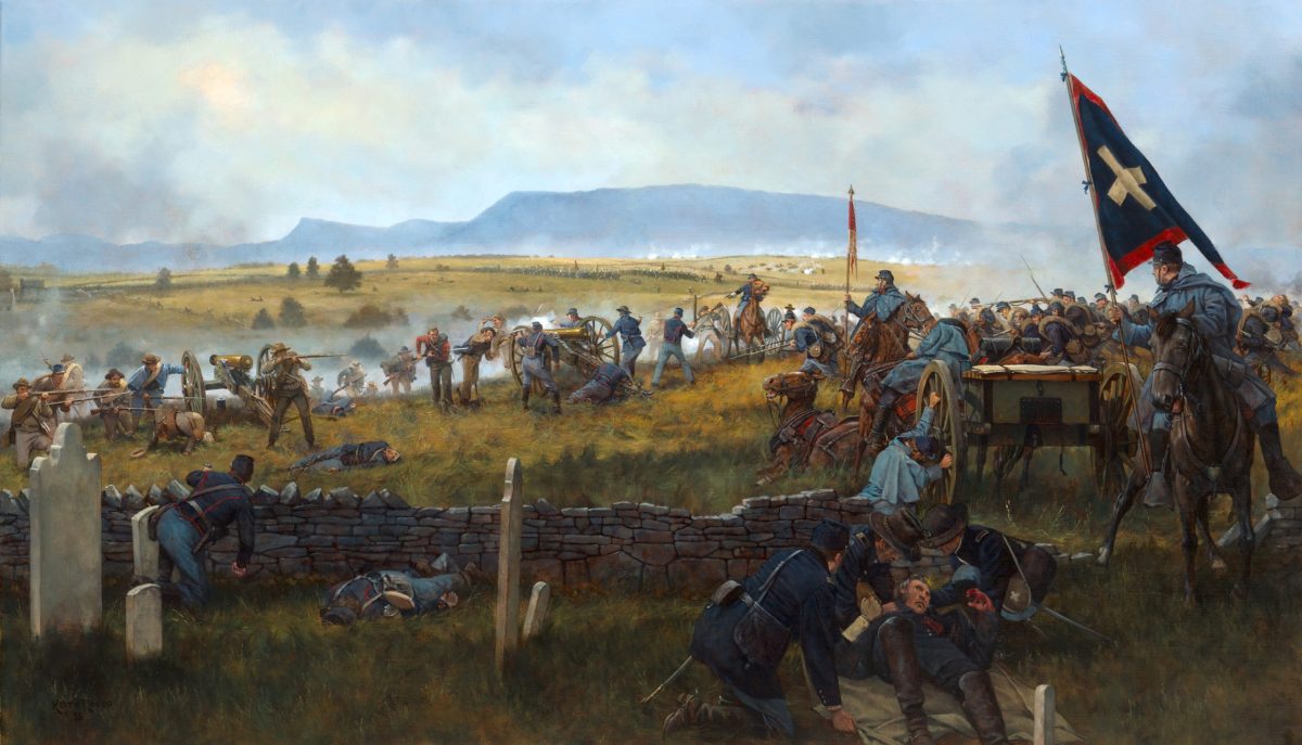 Getty's division at Cedar Creek