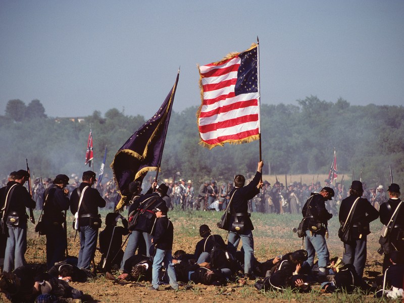 Photo from BATTLE OF GETTYSBURG 125TH ANNIVERSARY REENACTMENT GETTYSBURG PENNSYLVANIA USA