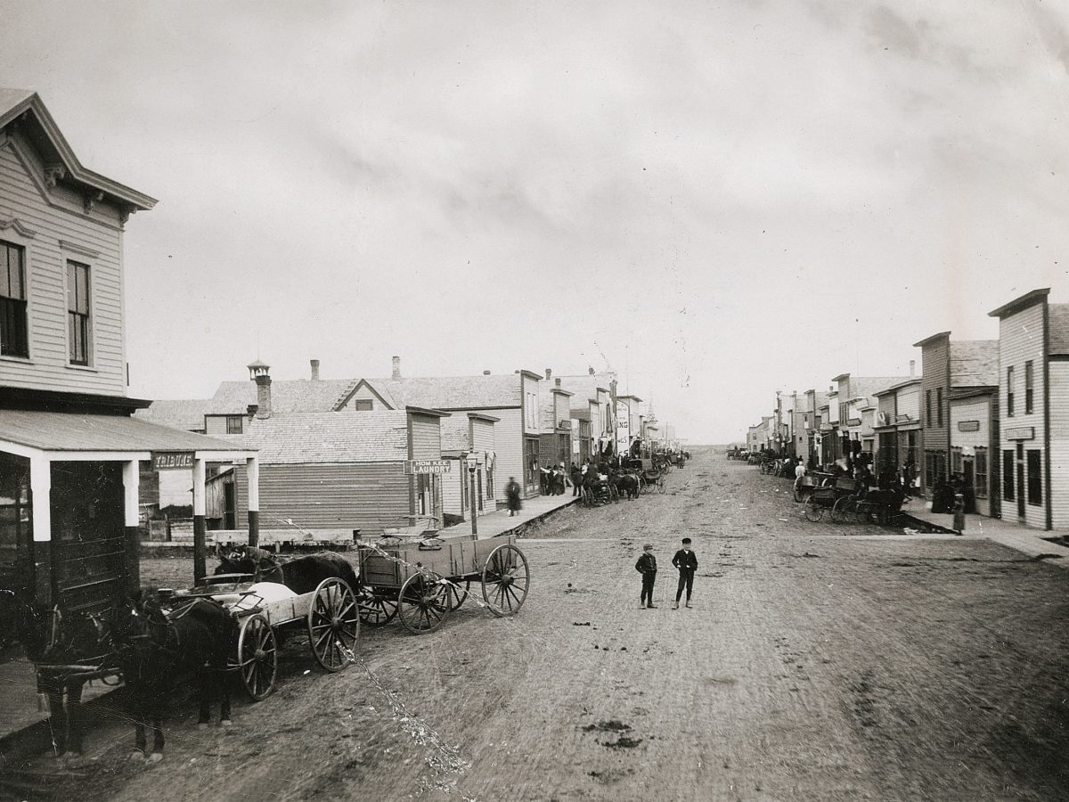 street scene in Mayville, North Dakota