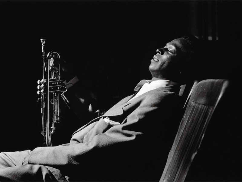Photo of Miles Davis.