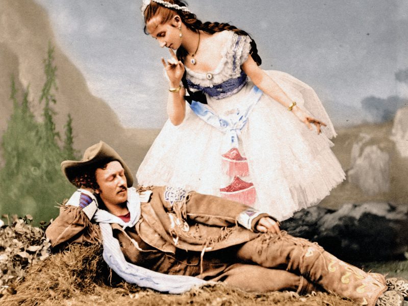 “Texas Jack” Omohundro performing with Giuseppina Morlacchi