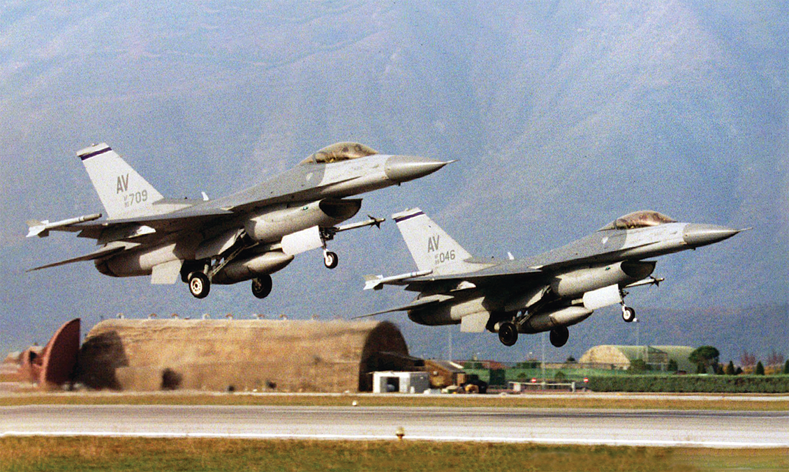 Aviano F-16 that shot down three Serbian J-21 Jastreb fighters in 1994  Flying Missions to Deter Iran - The Aviation Geek Club
