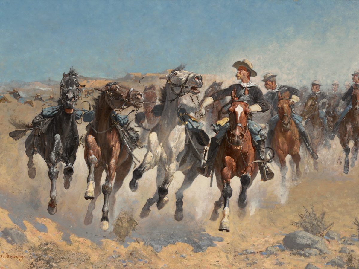 Painting of 4th US Cavalry