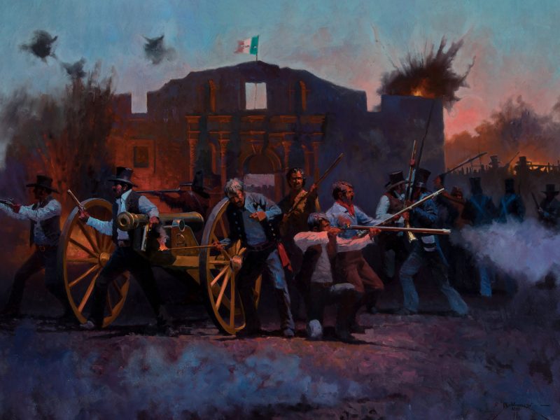 Battle of the Alamo painting