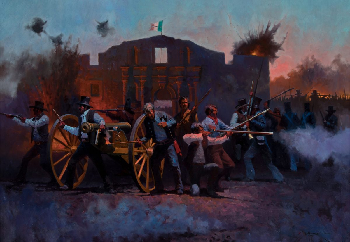 Battle of the Alamo painting