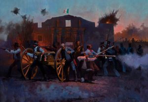 Battle of the Alamo painting