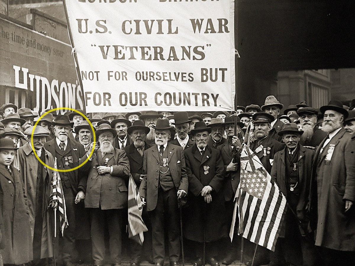 Group of British veterans of America's Civil War