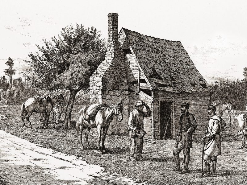 Former slave arriving at Union encampment