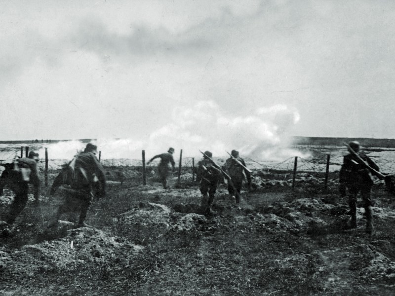 Photo of German offensive at Riga.