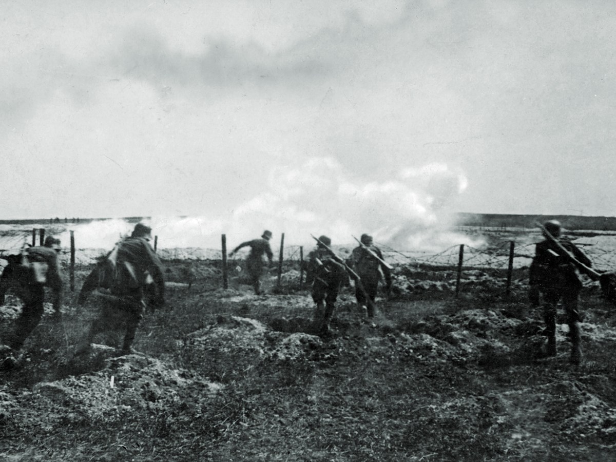 Photo of German offensive at Riga.