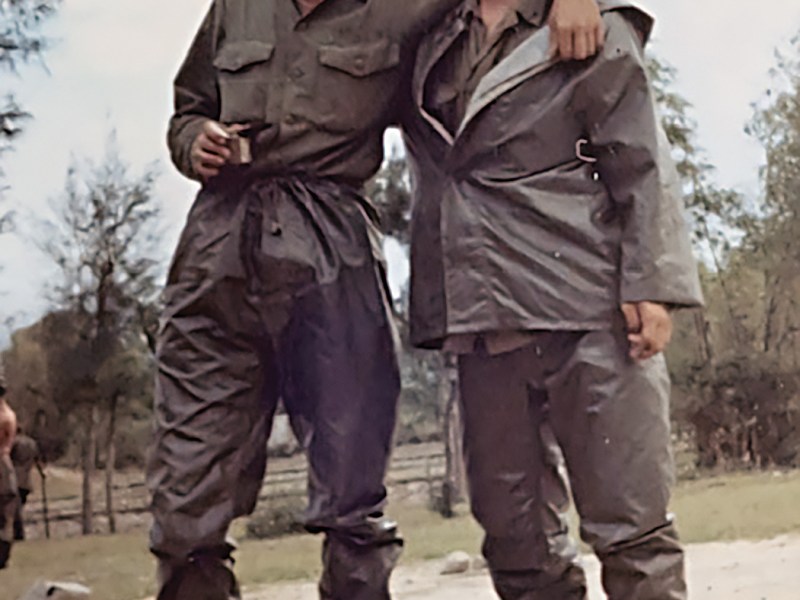 Photo of author Jerry Dallape (right) and his buddy Gordon “Gus” Gustafson had an unusual adventure in Vietnam.