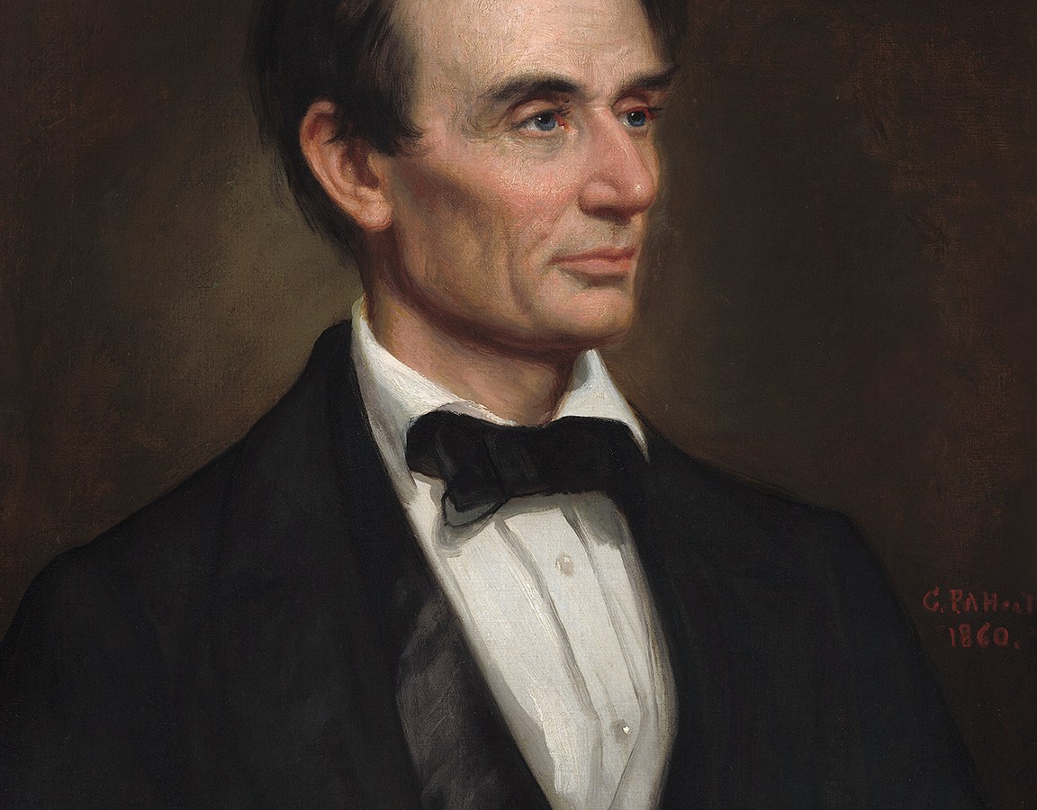 Painting of Abraham Lincoln.