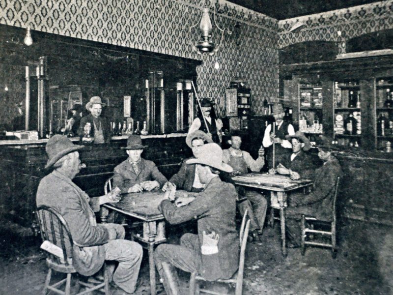 Interior of Bill King’s saloon, Colorado City, Texas