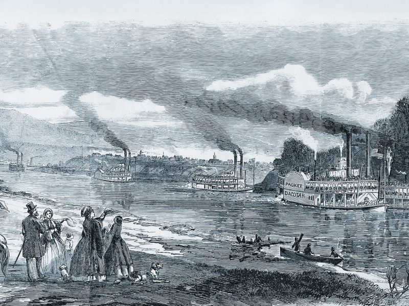 Steamships on the Cumberland River