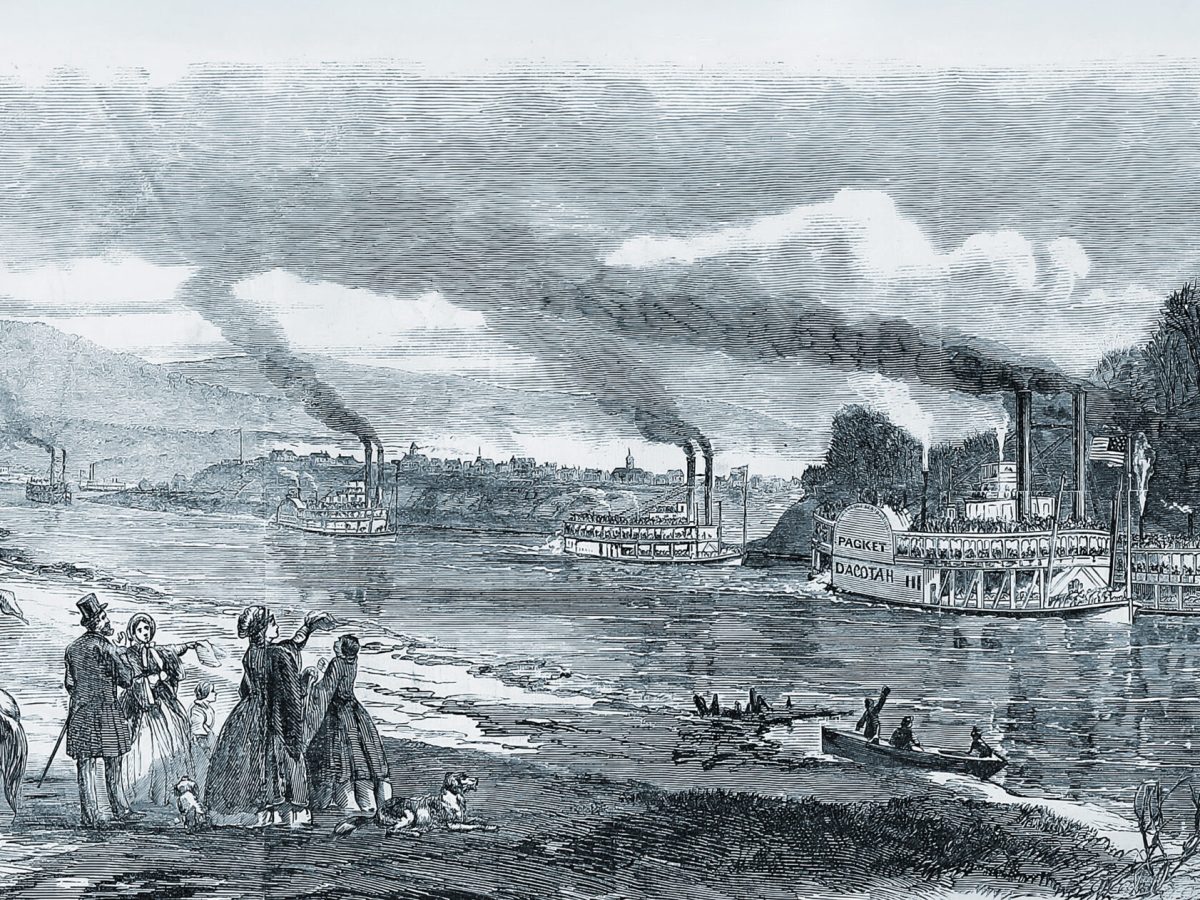 Steamships on the Cumberland River