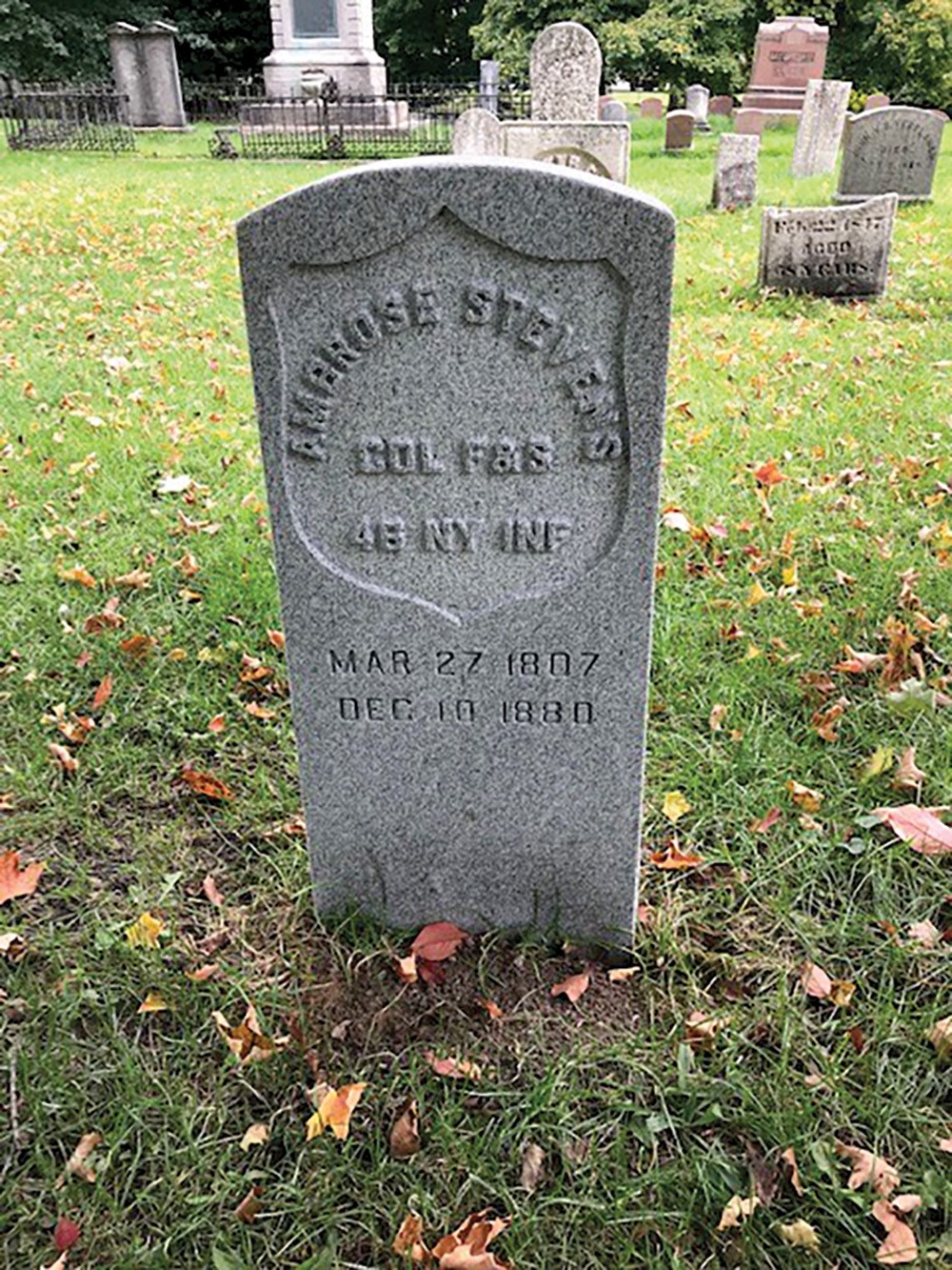 Ambrose Stevens gravesite
