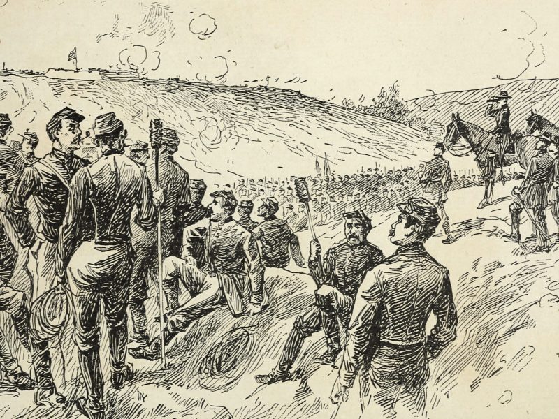 Sketch of Battery G, 1st Rhode Island Light Artillery